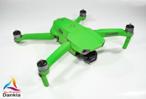 DJI MAVIC AIR 2  + RC - SKIN - CARBON GRÜN/GREEN - 3-5x Batterie / Folie / Decal