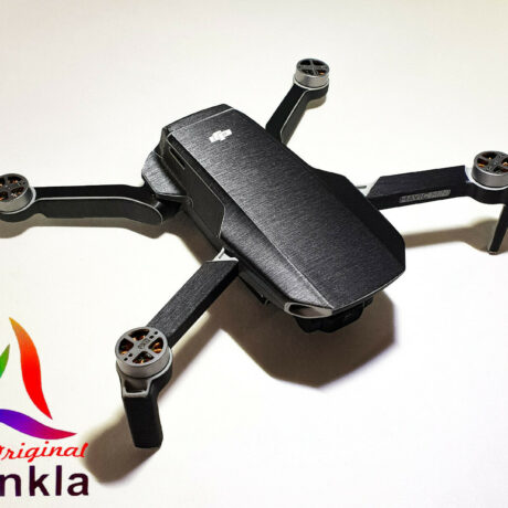 DJI MINI 2 - SKIN- ALU GRAU GEBÜRSTET/GREY BRUSHED- Decal - Wrap -  Folie - Foil