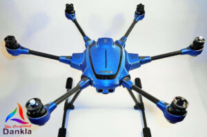 YUNEEC TYPHOON H3 - SKIN - ALU BLAU GEBÜRSTET / Wrap / Decal / Foil