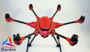 YUNEEC TYPHOON H3 - SKIN - ALU ROT GEBÜRSTET / RED BRUSHED / Wrap / Decal / Foil